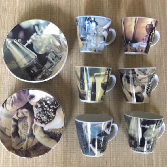 Other - Espresso cups and saucers - set of 6 Other - Espresso cups and saucers - set of 6
